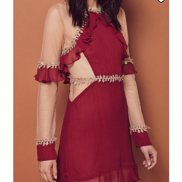 For Love And Lemons Dresses & Skirts - For Love & Lemons Lille Ruffled Dress NWT XS